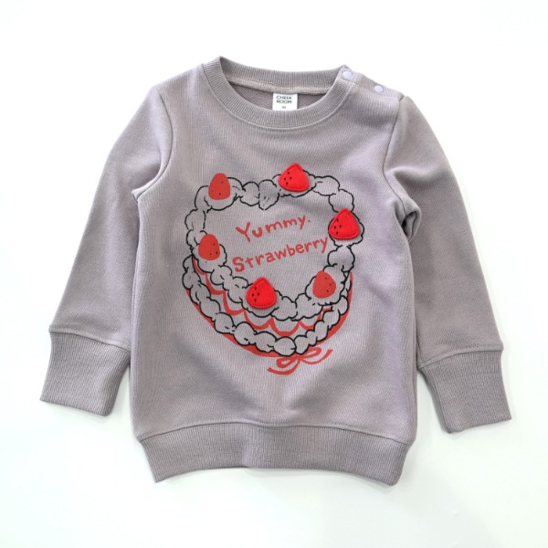 【25FW】いちごショートケーキ トレーナー / ラベンダー