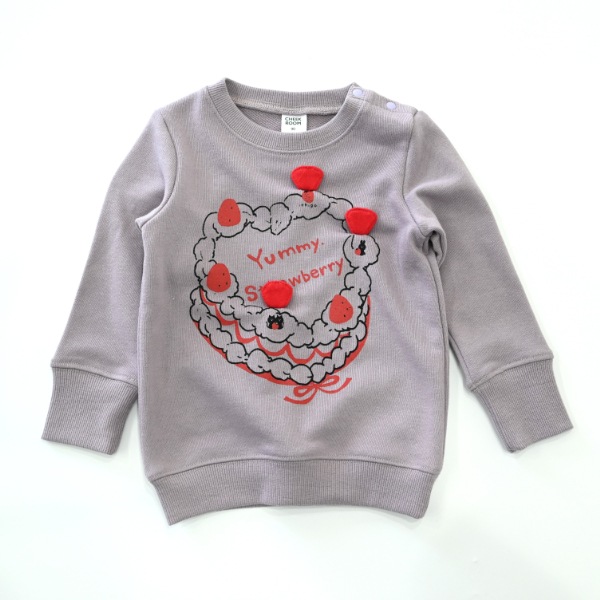 【25FW】いちごショートケーキ トレーナー / ラベンダー