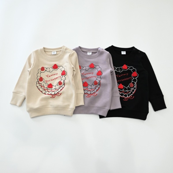 【25FW】いちごショートケーキ トレーナー / ラベンダー