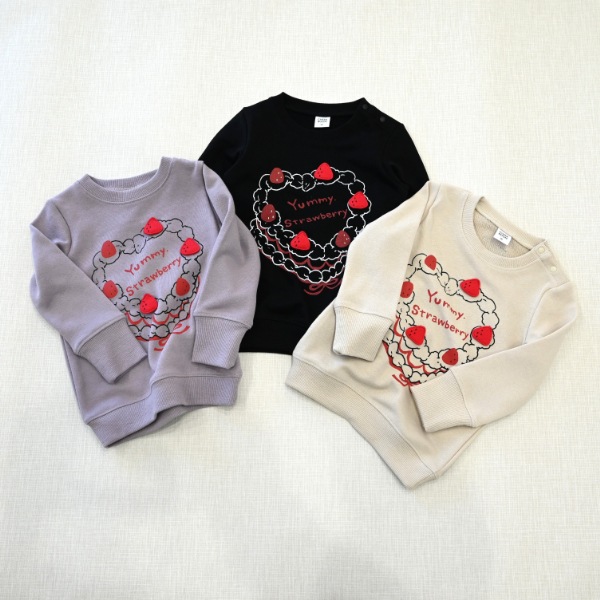 【25FW】いちごショートケーキ トレーナー / ラベンダー