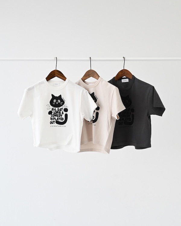 【26PS】F/B CAT Tシャツ / チャコールグレー