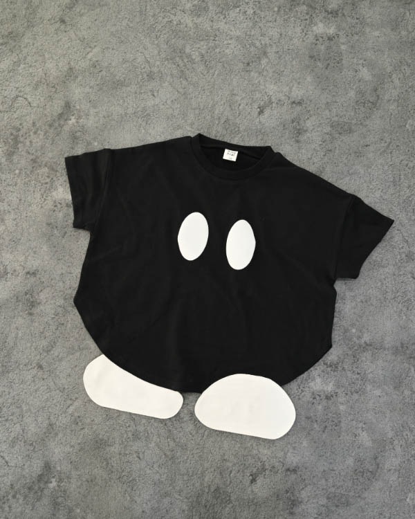【ニコフラート】ボンバーなりきり Tシャツ / ブラック