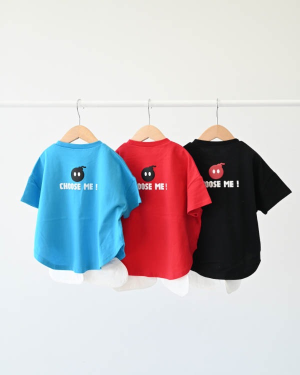 【ニコフラート】ボンバーなりきり Tシャツ / ブラック
