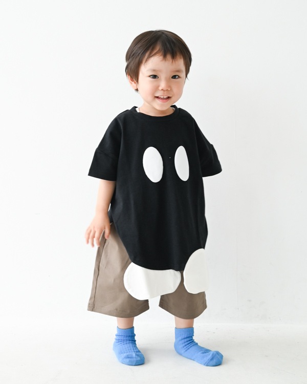 【ニコフラート】ボンバーなりきり Tシャツ / ブラック
