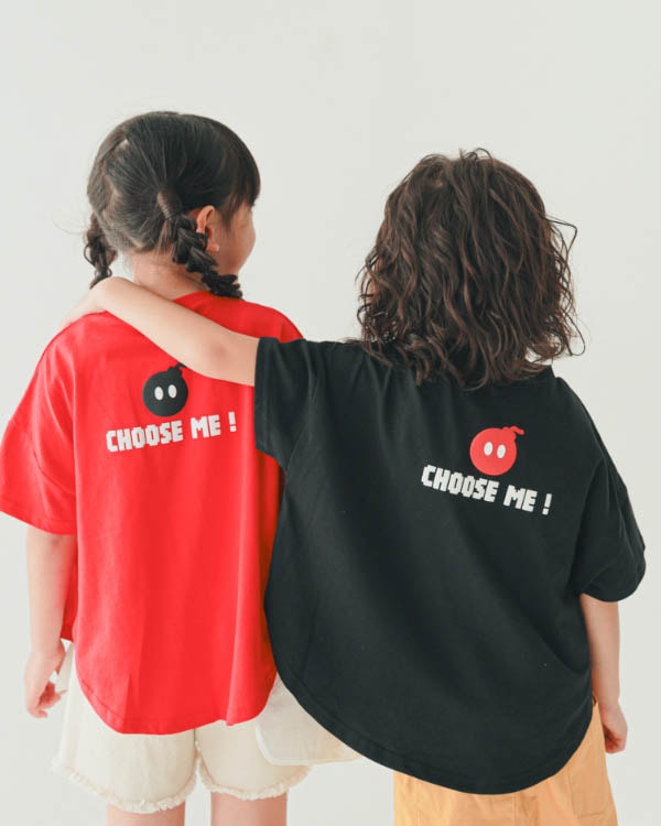 【ニコフラート】ボンバーなりきり Tシャツ / ブラック