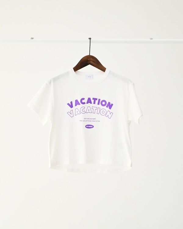 【フォブ】VACATION Tシャツ / ホワイト  