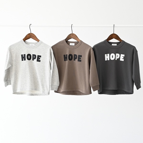 【25FW】HOPE トレーナー / アッシュグレー
