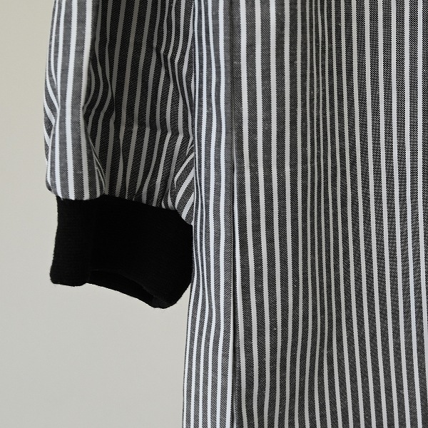 【25FW】ストライプチュニックシャツ / ブルー