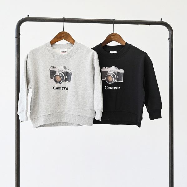 【25FW】camera トレーナー / ブラック
