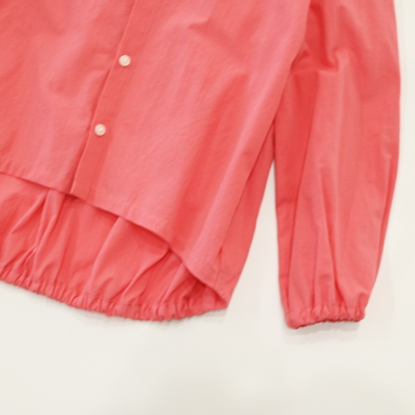 【25FW】バルーン ギャザーブラウス / サーモンピンク