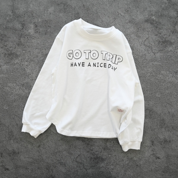 【25FW】GO TO TRIP ロングTシャツ / オフホワイト