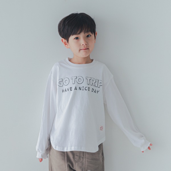 【25FW】GO TO TRIP ロングTシャツ / オフホワイト