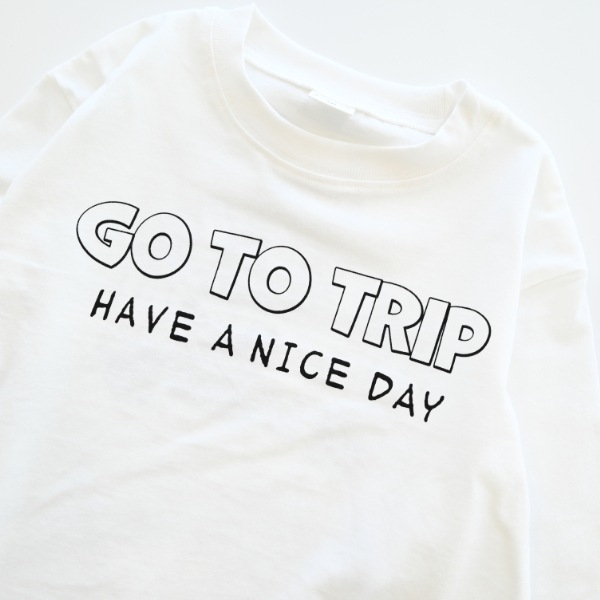【25FW】GO TO TRIP ロングTシャツ / オフホワイト