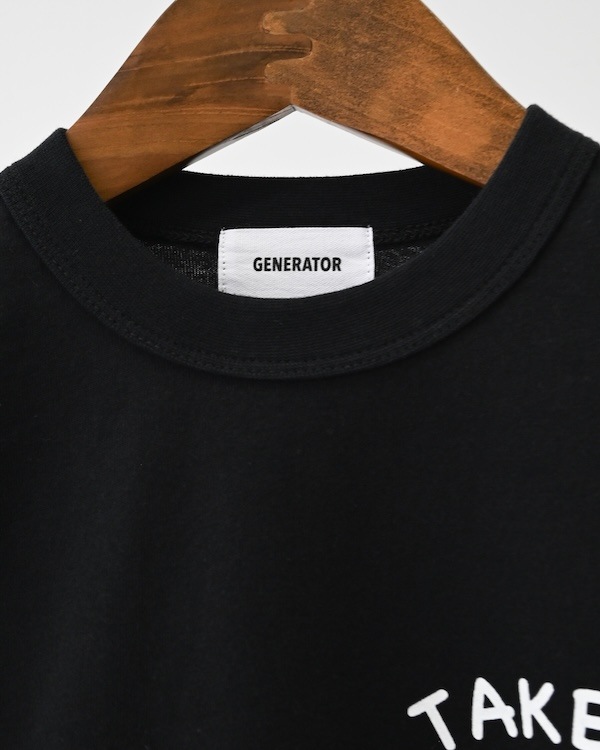 【ジェネレーター】TAKE IT L/S Tシャツ / ブラック