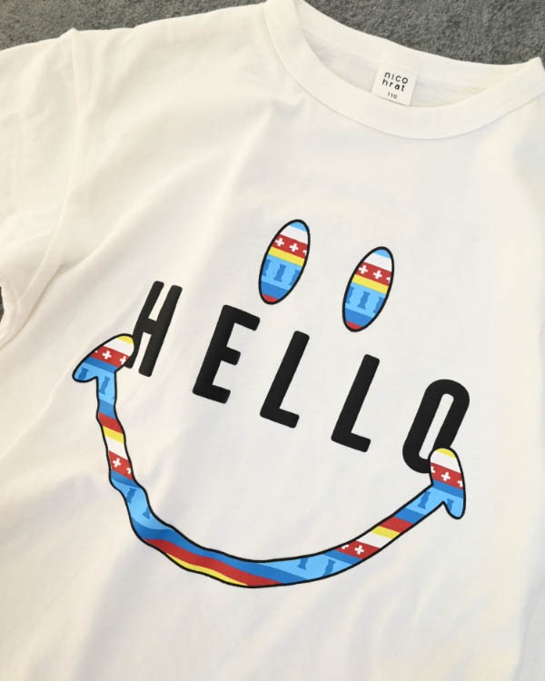 【ニコフラート】ハロー Tシャツ / オフホワイト