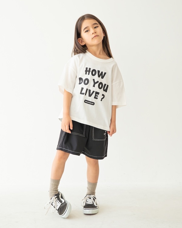 【フォブ】HOW DO YOU Tシャツ / ホワイト