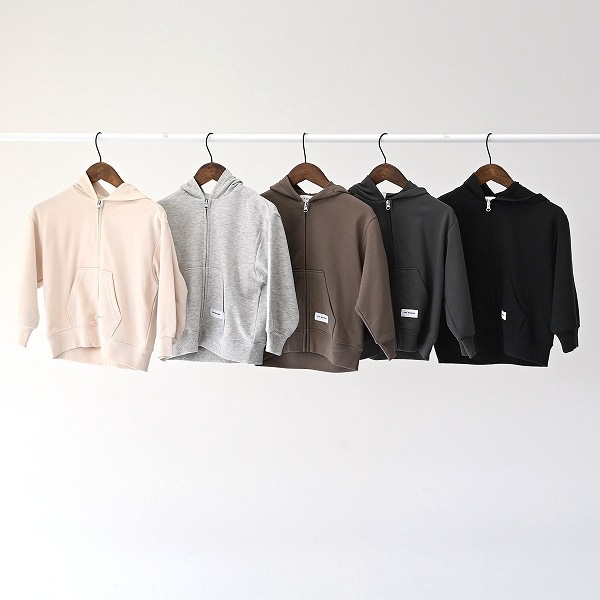 【25FW】ジップパーカー / チャコールグレー
