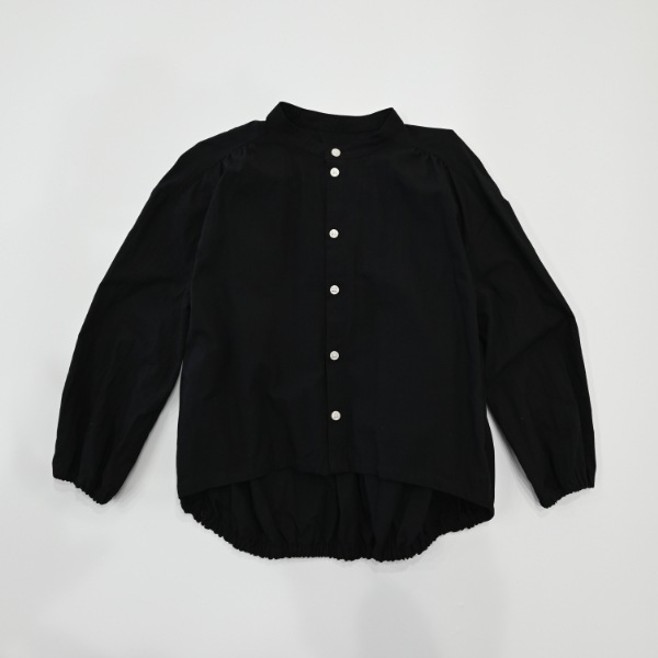 【25FW】バルーン ギャザーブラウス / ブラック