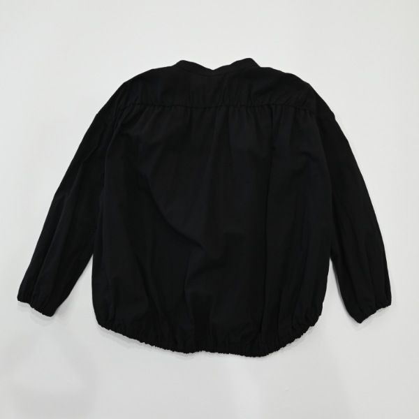 【25FW】バルーン ギャザーブラウス / ブラック
