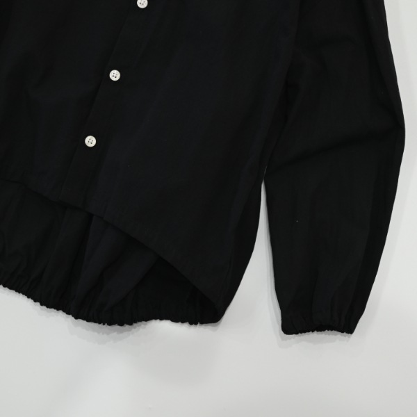 【25FW】バルーン ギャザーブラウス / ブラック