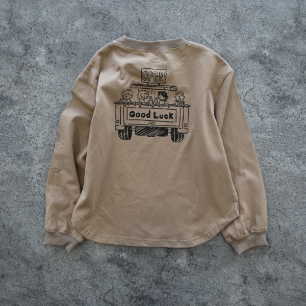【25FW】GO TO TRIP ロングＴシャツ / ベージュ