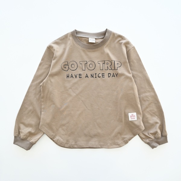 【25FW】GO TO TRIP ロングＴシャツ / ベージュ