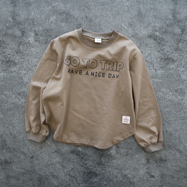【25FW】GO TO TRIP ロングＴシャツ / ベージュ