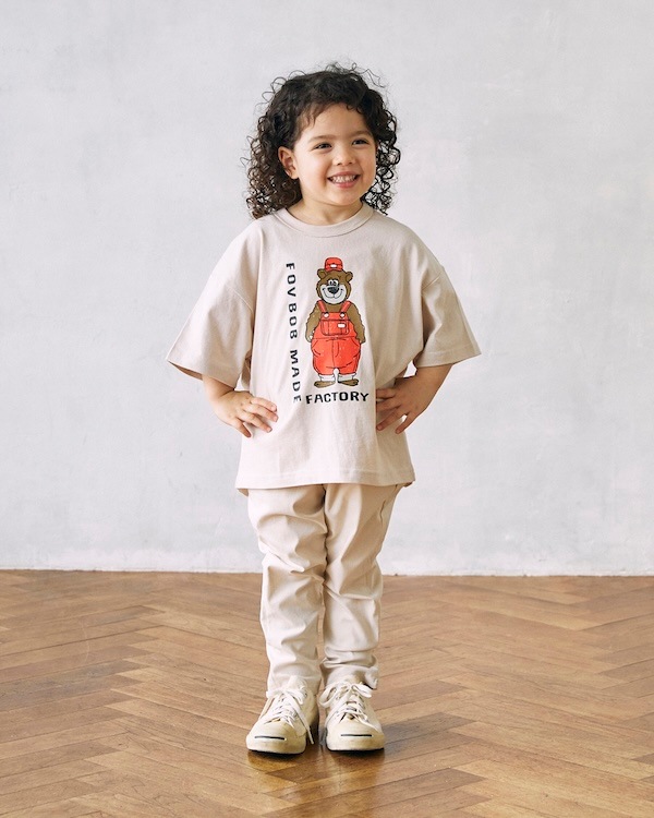 【26PS】F/B BEAR Tシャツ / サンド