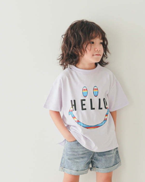 【ニコフラート】ハロー Tシャツ / パープル