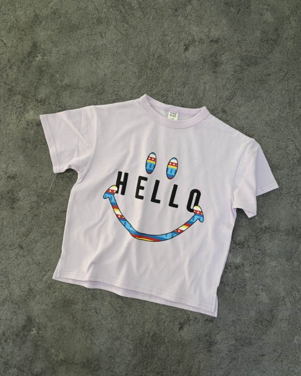 【ニコフラート】ハロー Tシャツ / パープル