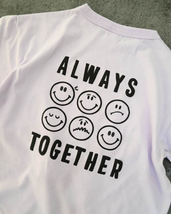 【ニコフラート】ハロー Tシャツ / パープル