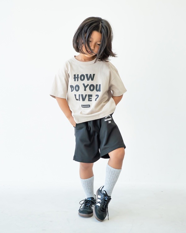 【フォブ】HOW DO YOU Tシャツ / グレージュ  
