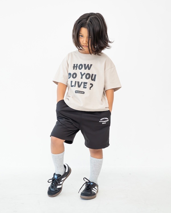 【フォブ】HOW DO YOU Tシャツ / グレージュ  