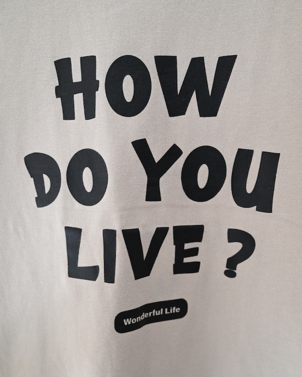 【フォブ】HOW DO YOU Tシャツ / グレージュ  