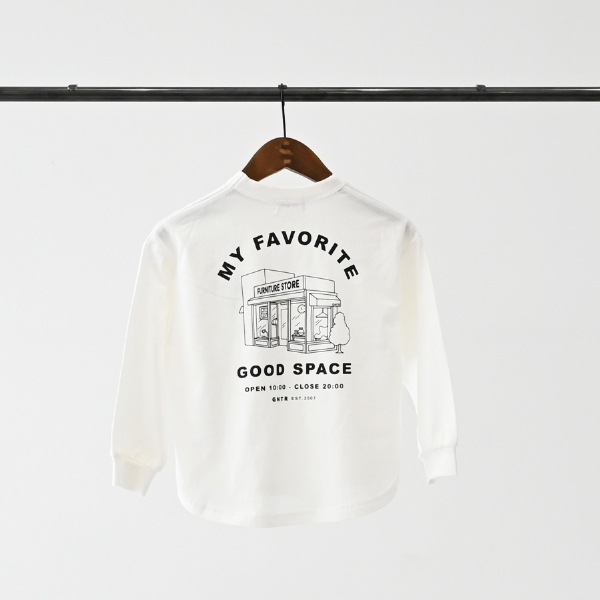【25FW】GOODSPACE L/S Tシャツ / ホワイト