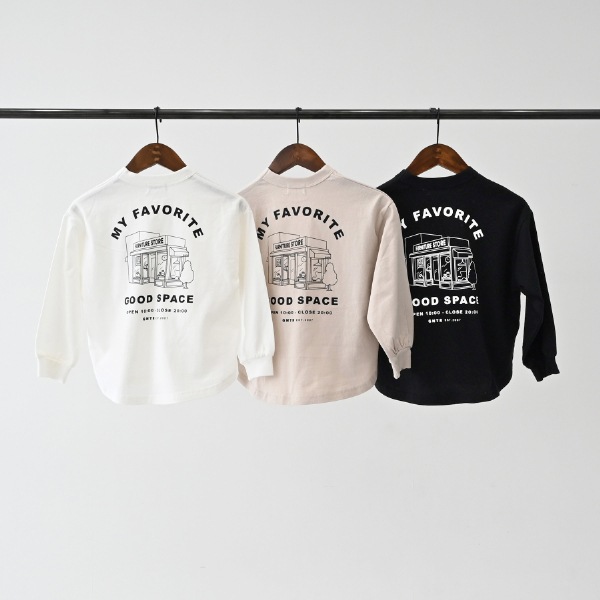 【25FW】GOODSPACE L/S Tシャツ / ホワイト