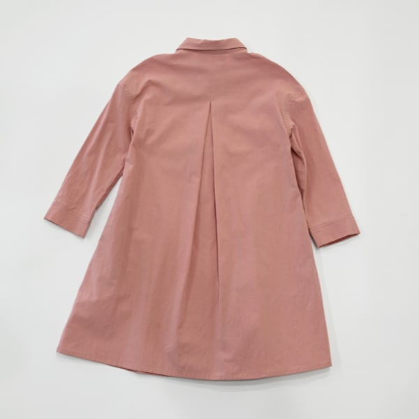 【25FW】タック シャツワンピース / ピンク