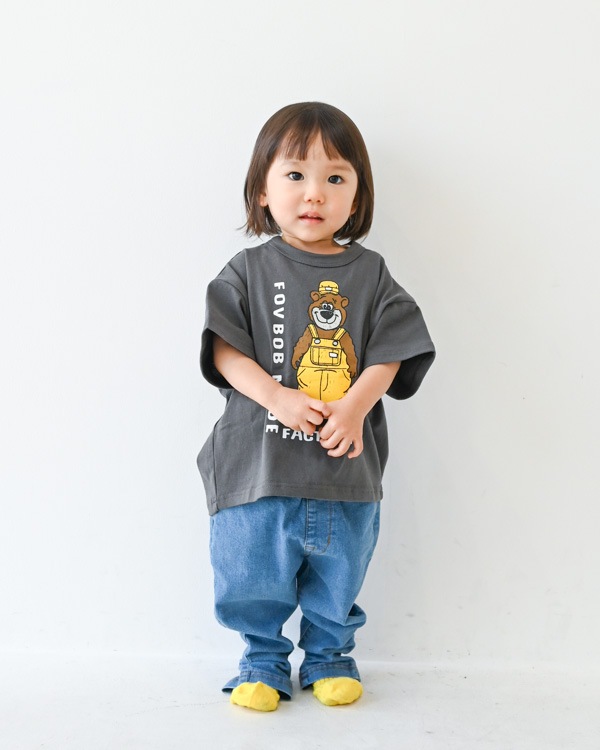 【フォブ】F/B BEAR Tシャツ / チャコールグレー
