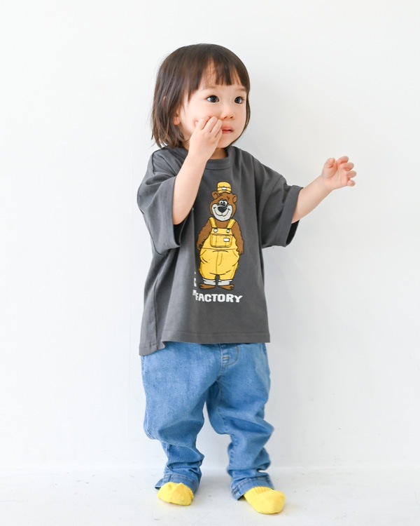 【フォブ】F/B BEAR Tシャツ / チャコールグレー