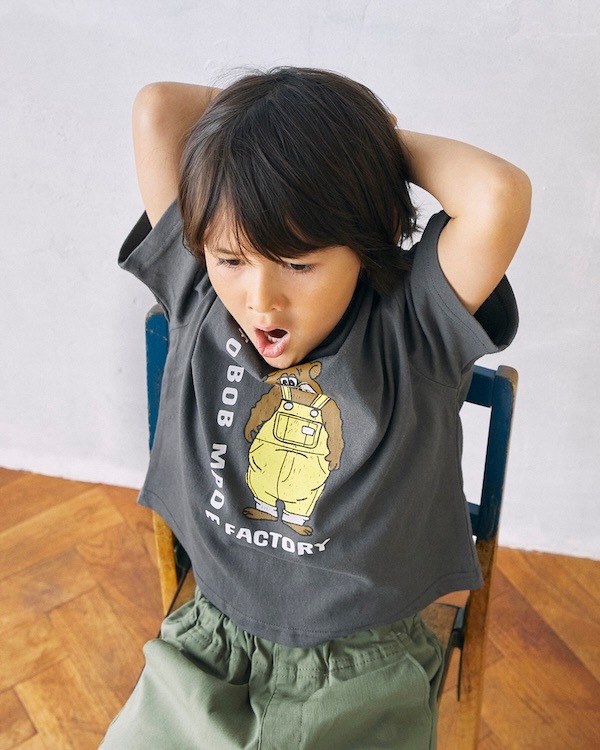 【フォブ】F/B BEAR Tシャツ / チャコールグレー