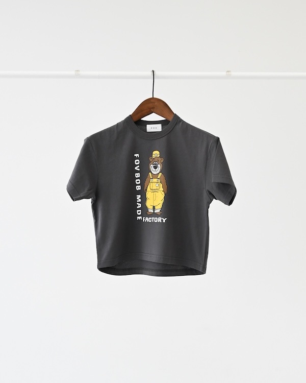 【フォブ】F/B BEAR Tシャツ / チャコールグレー