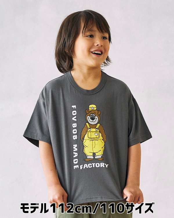 【フォブ】F/B BEAR Tシャツ / チャコールグレー