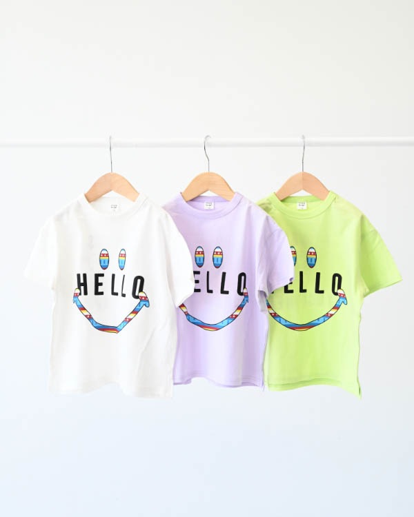 【ニコフラート】ハロー Tシャツ / ライトグリーン