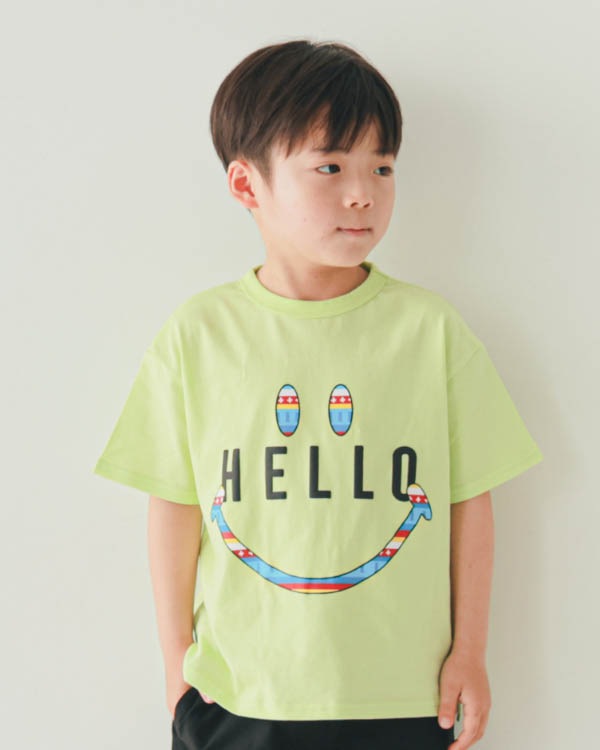 【ニコフラート】ハロー Tシャツ / ライトグリーン
