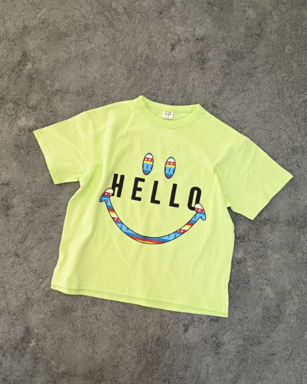 【ニコフラート】ハロー Tシャツ / ライトグリーン