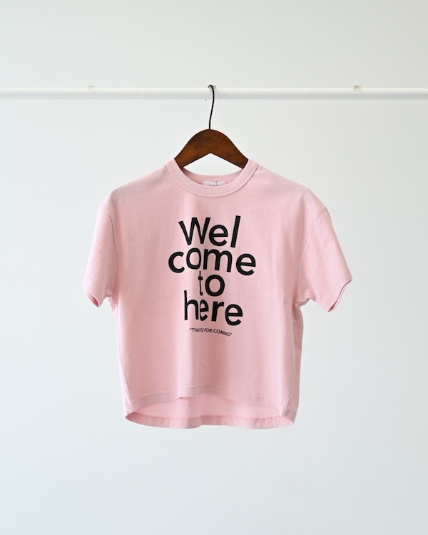 【フォブ】Welcome Tシャツ / ピンク