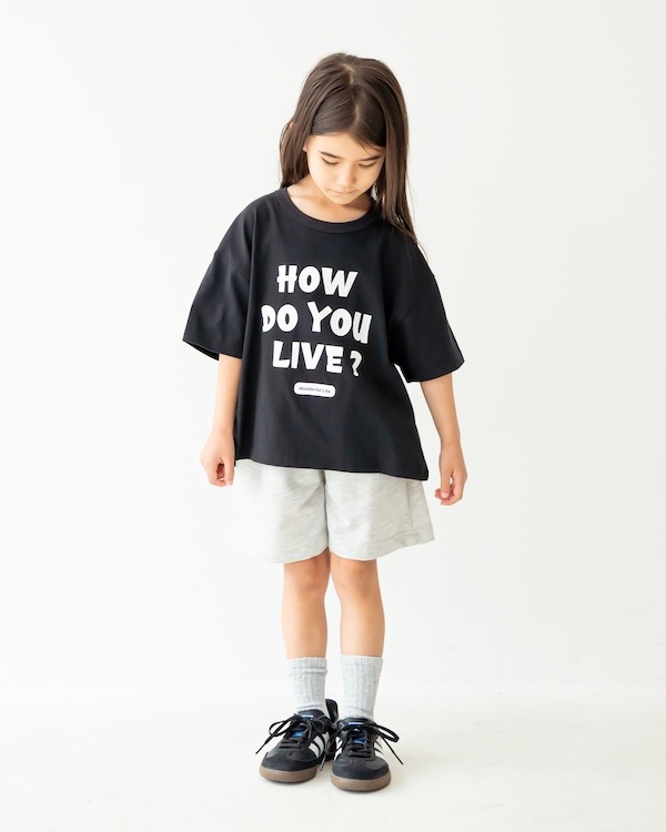 【フォブ】HOW DO YOU Tシャツ / ブラック  