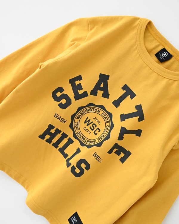 【ゼロスタンダード】SEATTEL ロングTシャツ / マスタード