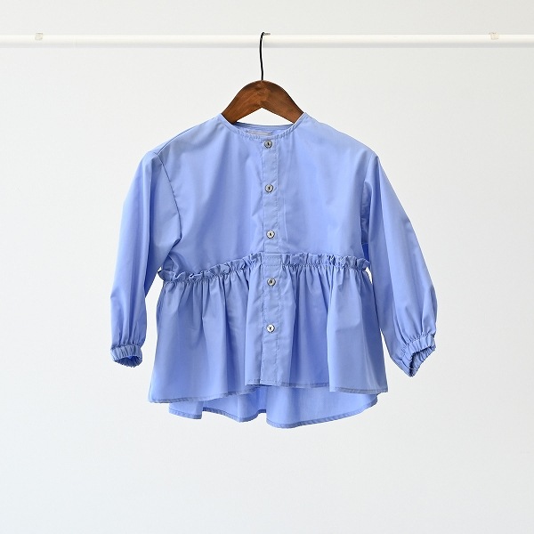 【25FW】フレアブラウス / ブルー