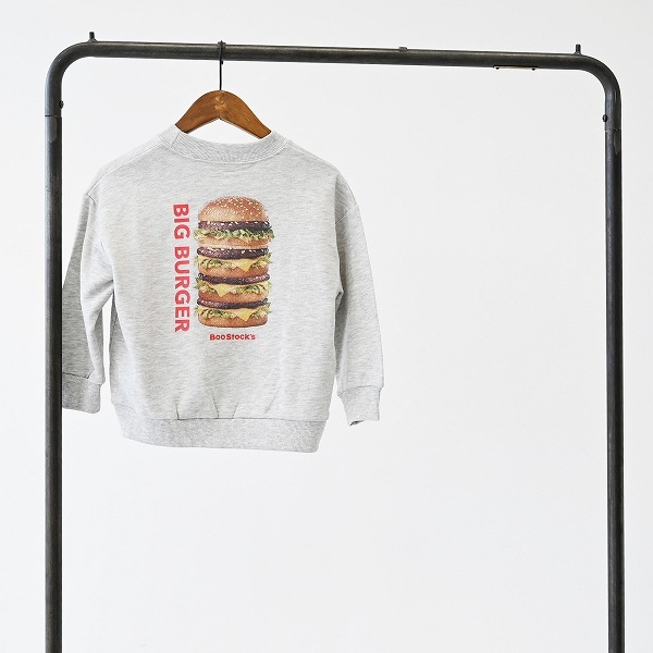 【25FW】BIGBURGER トレーナー / 杢グレー